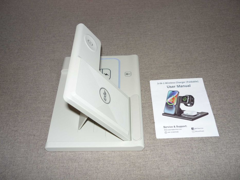 Szybka ładowarka bezprzewodowa 3w1 do Apple