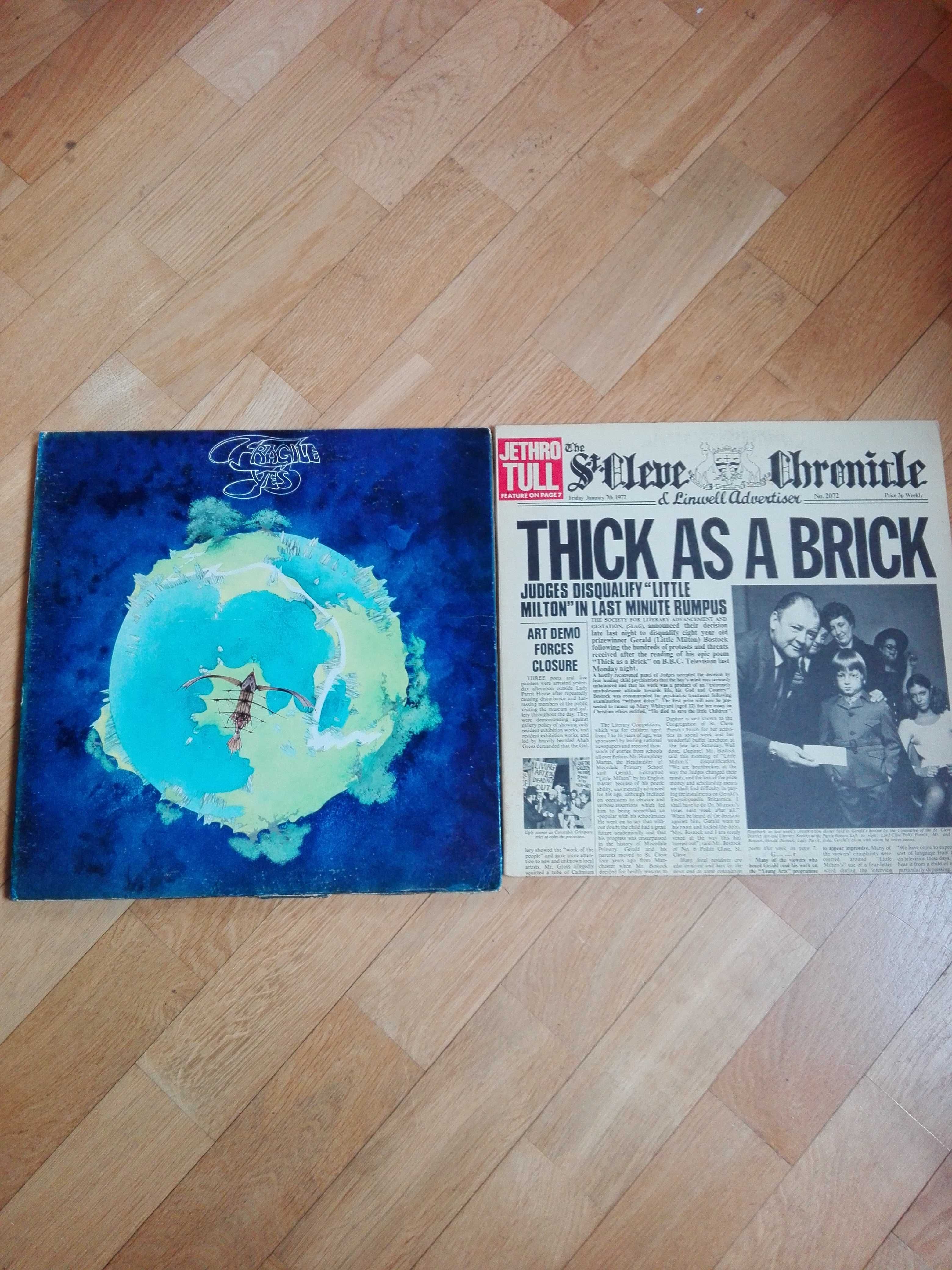 Płyta winylowa Yes Fragile USA Jethro Tull Thick As a Brick Press LP