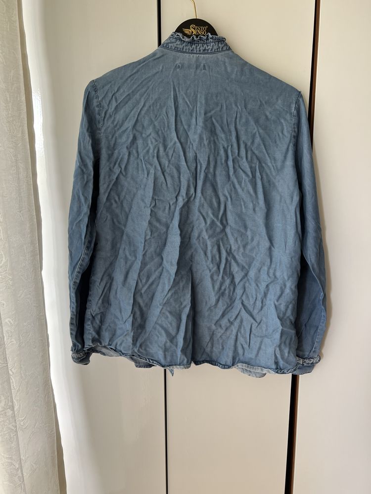 Koszula haftowana reserved jeans dżinsowa