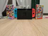 Nintendo Switch + Mario Kart 8 + Mario Odyssey
