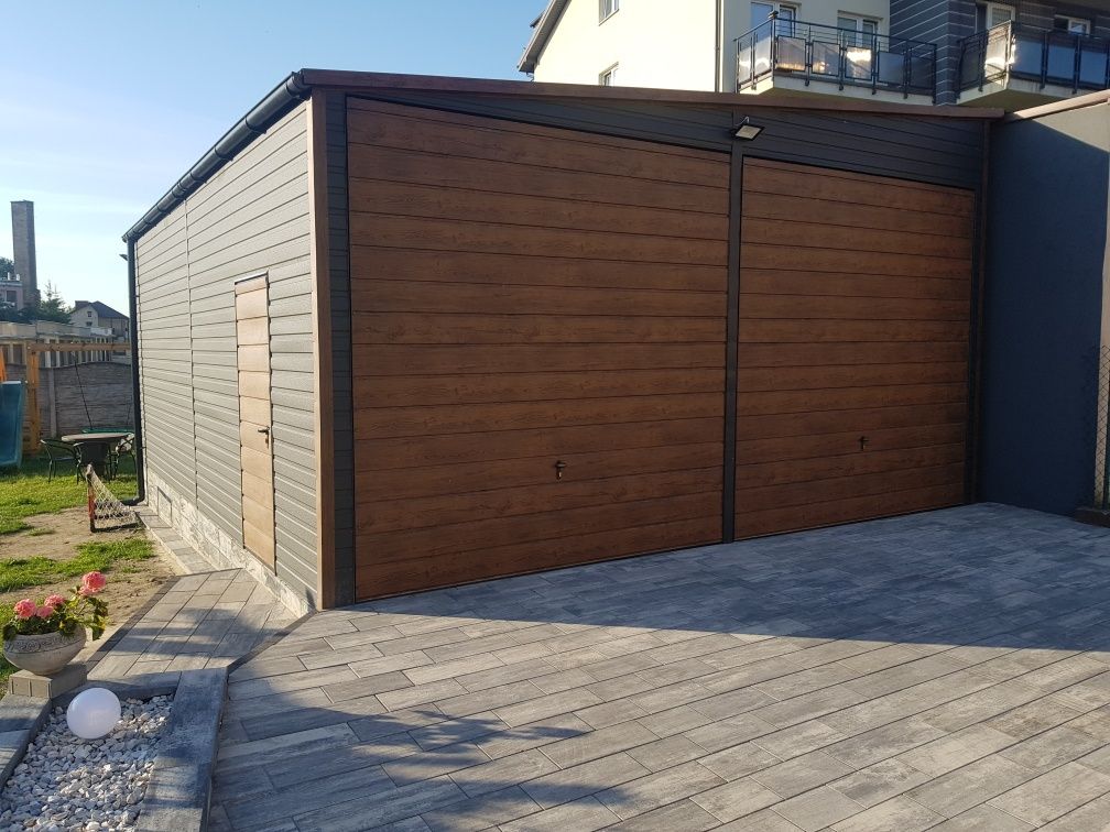 Garaż drewnopodobny 9x6 PRODUCENT pomiar montaż  pod wymiar dowolny