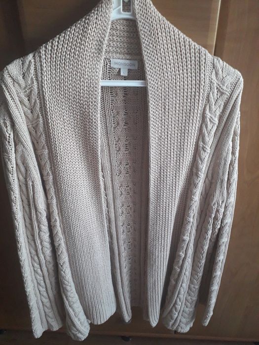 Sweter damski xl pół na pół akryl/bawełna