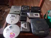 Lote radios, leitores, cd, cassetes