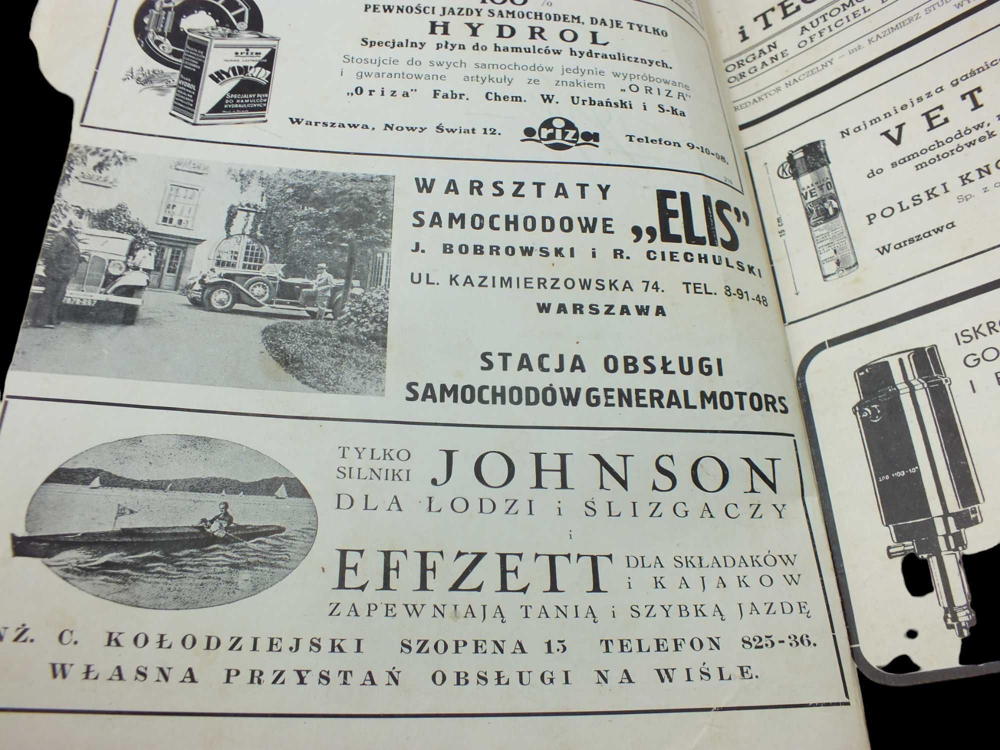 Gazeta Miesięcznik  Auto Technika Samochodowa 1936 r L