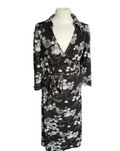 Długa sukienka damska maxi floral print H&M kwiaty 42 XL