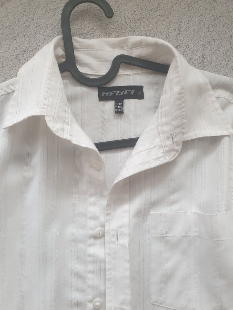 Biała koszula prosty krój S