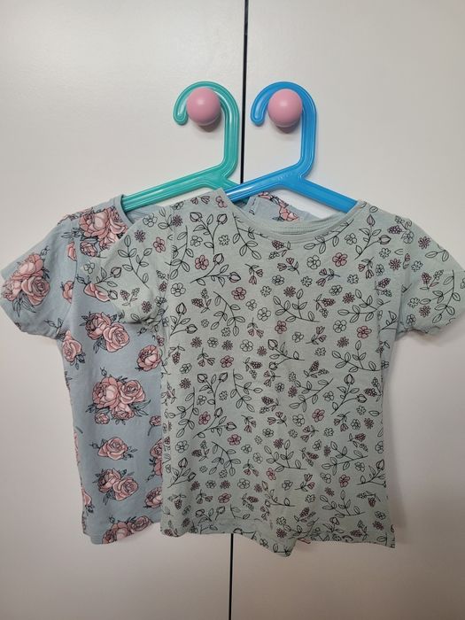 Zestaw koszulki dziewczęce t shirt 116