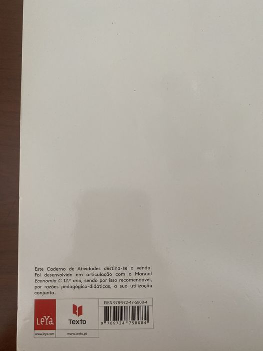 Caderno de atividades Economia C 12º ano