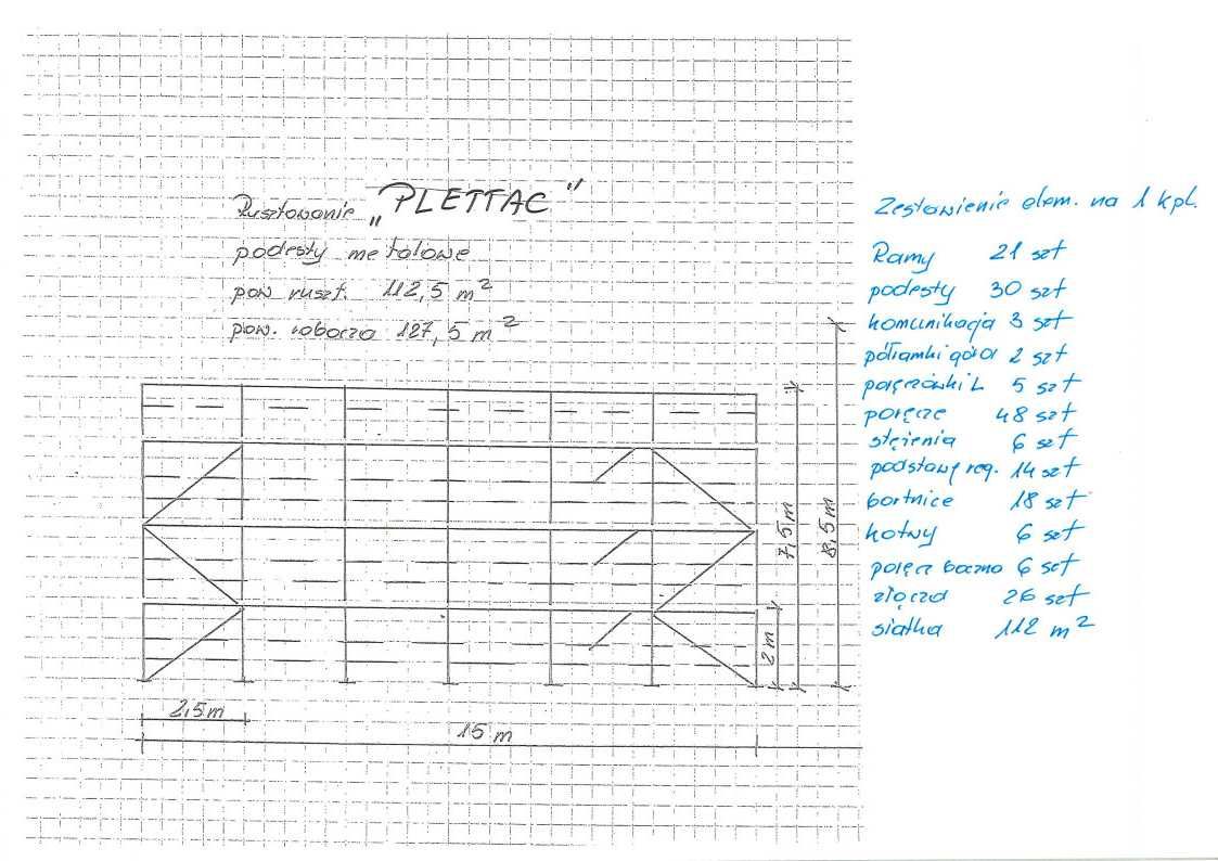 rusztowanie PLETTAC - faktura VAT
