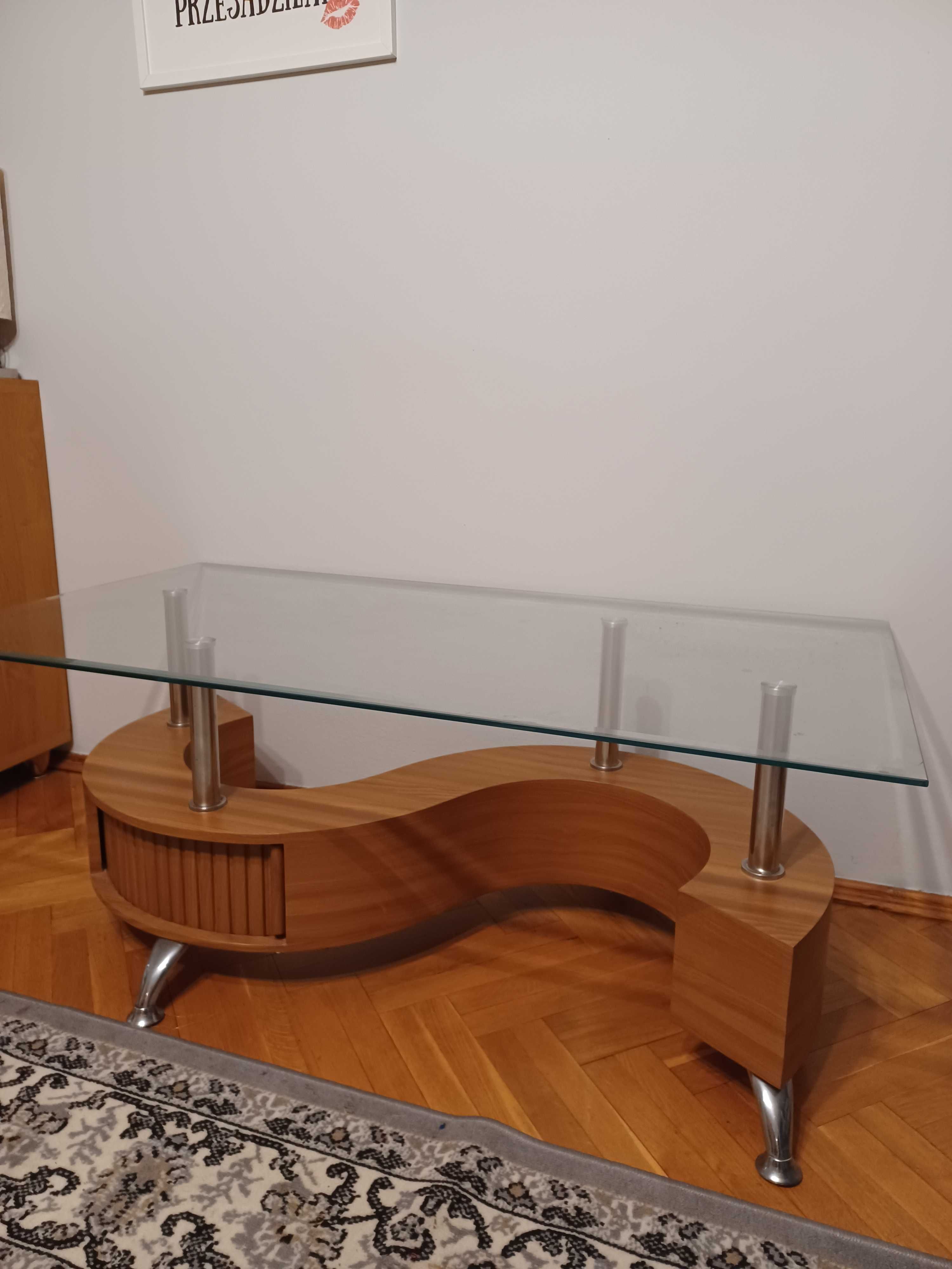 Szklana ława Halmar 70 x 130 cm