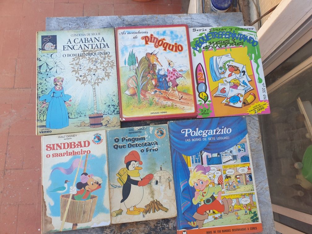 Livros antigos infantis