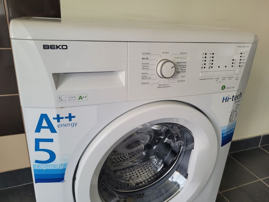 Sprzedam pralkę firmy Beko 5 kg 1000 obr A+++ Classa