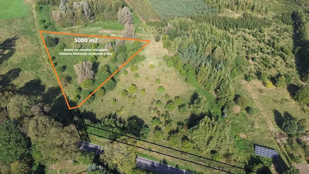 DZIAŁKA BUDOWLANA w Warcinie*5000m*20zł/m2