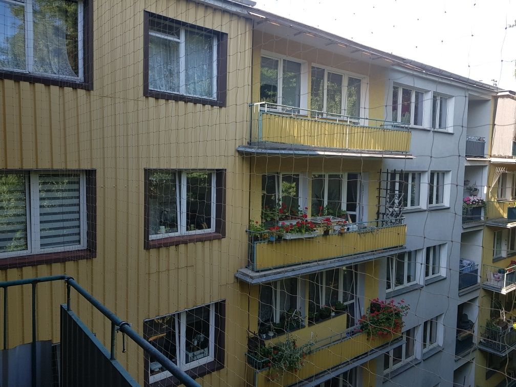 Siatka przeciw ptakom, siatka dla kota, siatka na balkon, sprzątanie