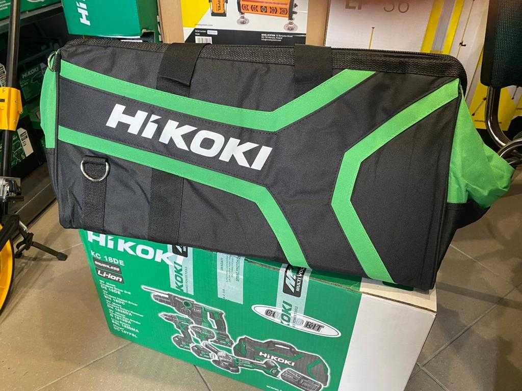 Zestaw HIKOKI (HITACHI) Wkrętarka Zakrętarka Szlifierka Młotowiertarka