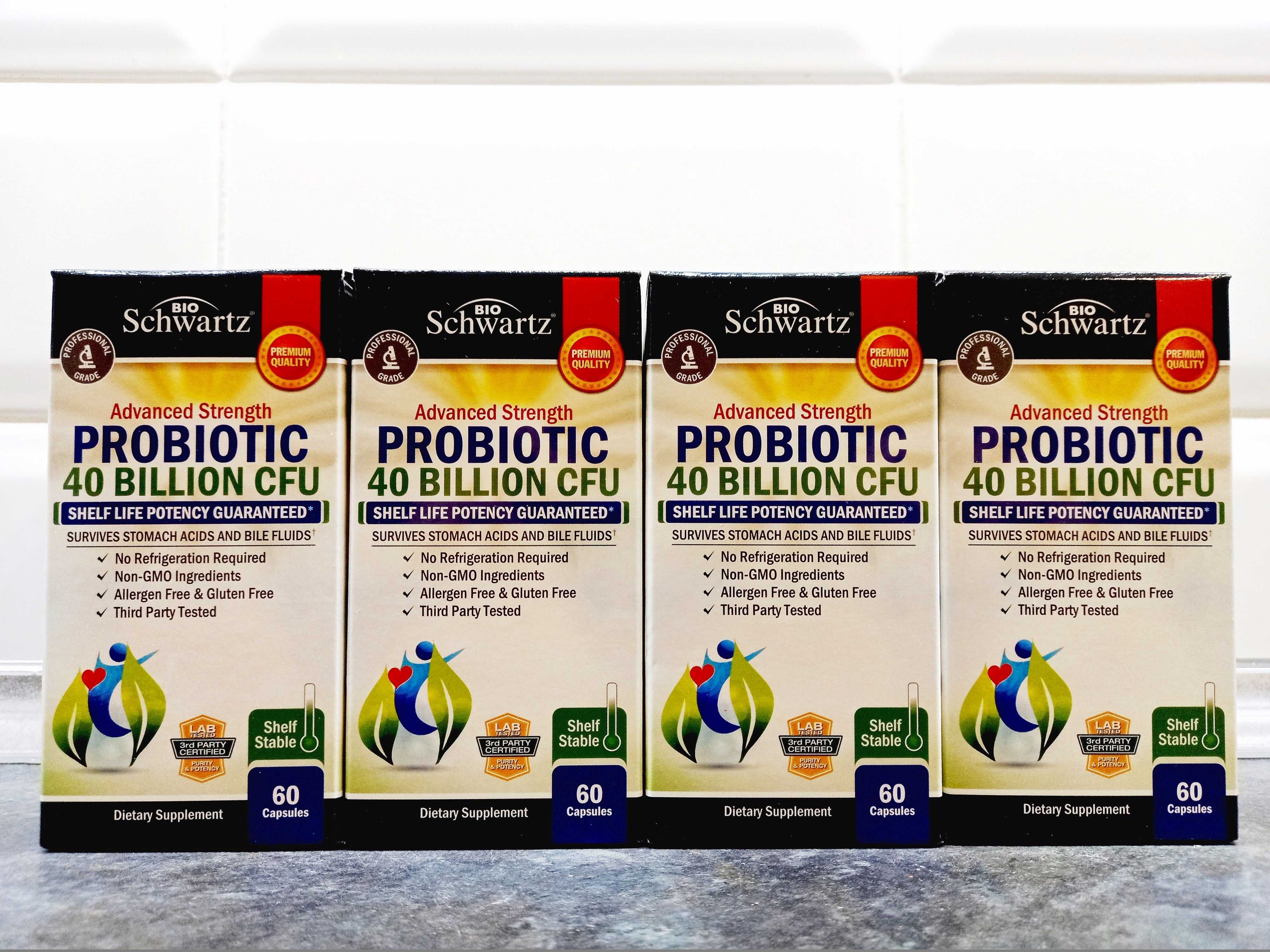 BioSchwartz, Probiotic 40 млрд. (60 капс.), пробиотики, пробіотики