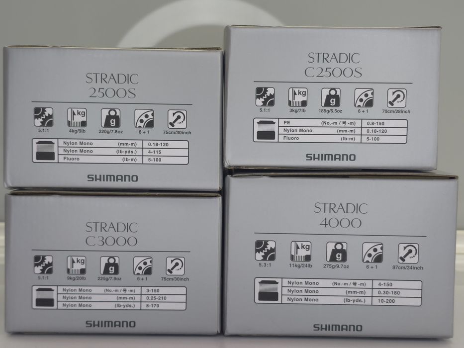 Shimano 23 Stradic з Японії 2500, 2500S,C3000,4000, Шимано Страдік 19