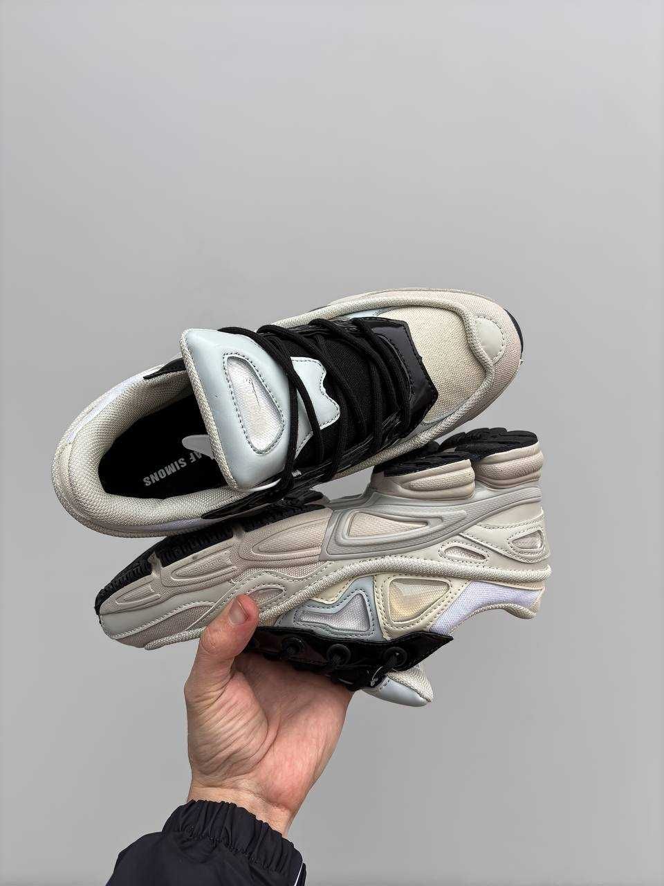 Кросівки Adidas x Raf Simons Ozweego White Beige / кроси Раф Сімонс
