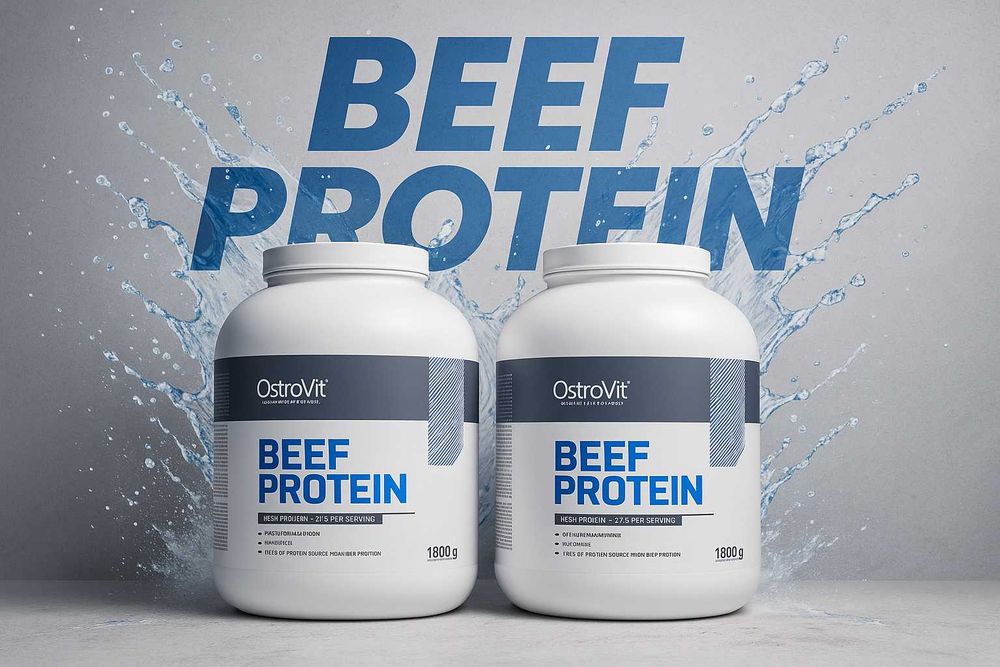 Beef Protein OstroVit 1.8кг гідролізат білка яловичини (97% білка)