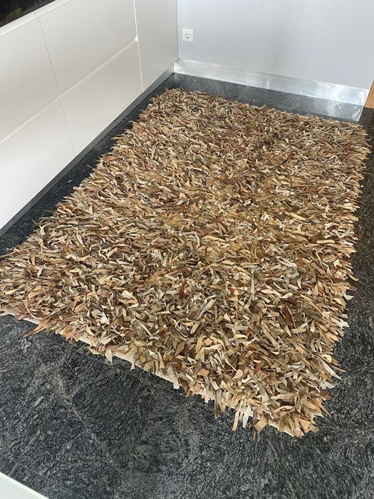 Tapetes retalhos de pele 200x140 e 100 x 60