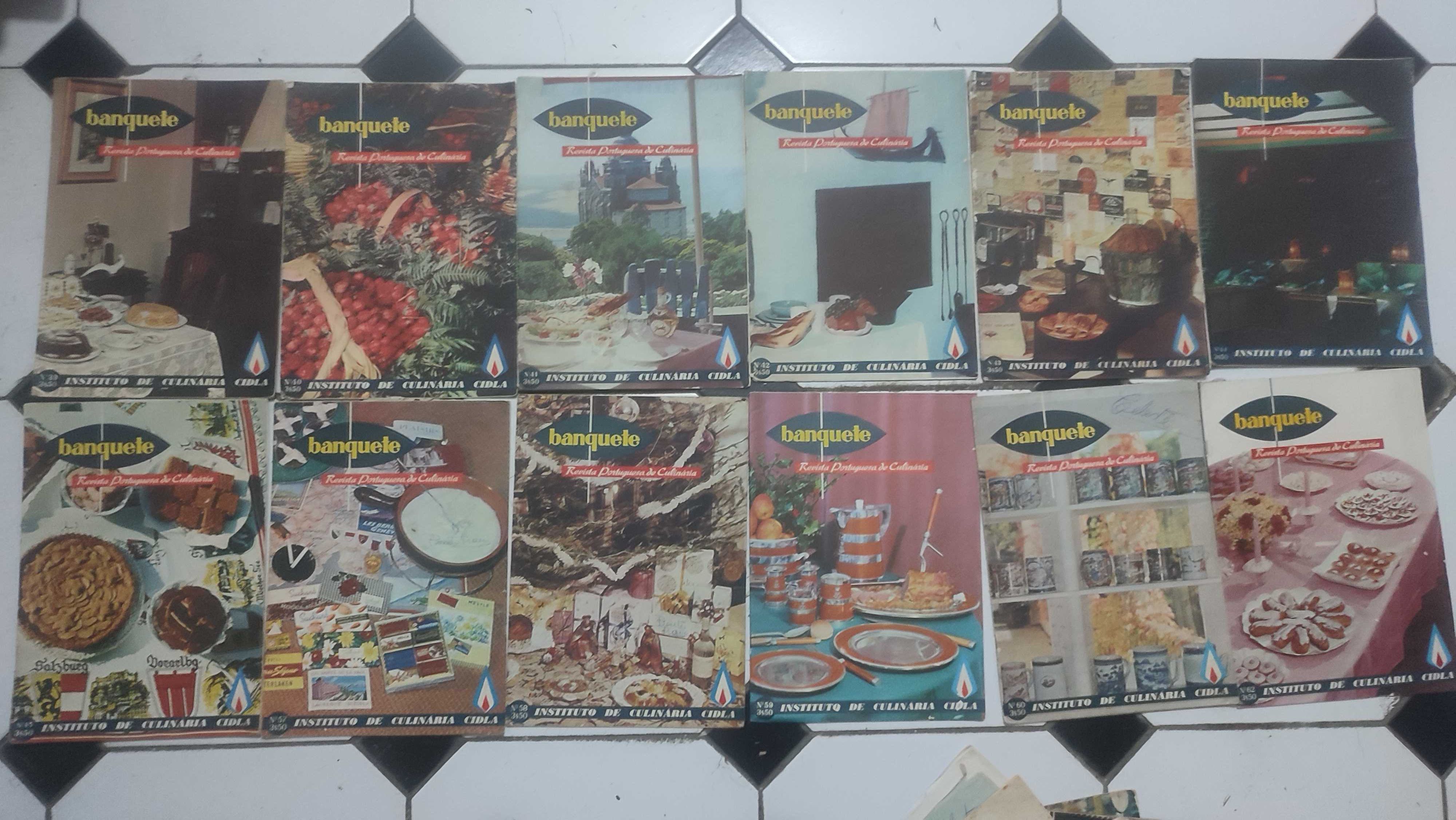 84 revistas antigas de culinária Banquete