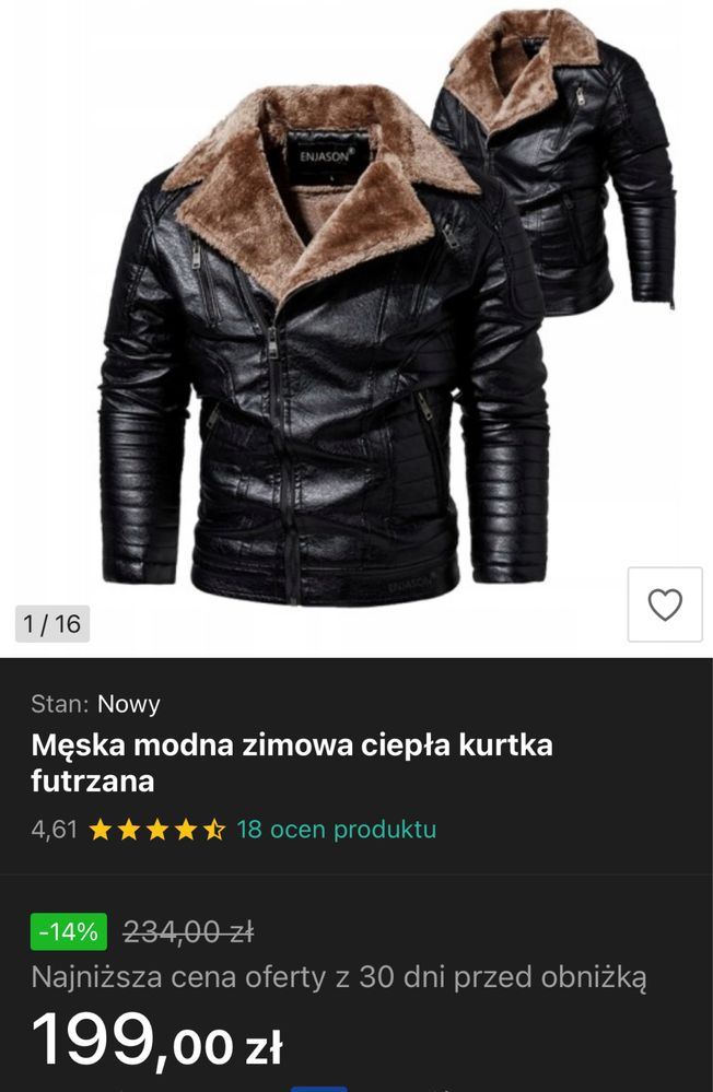 Kurtka pilotka z futerkiem - NOWA!