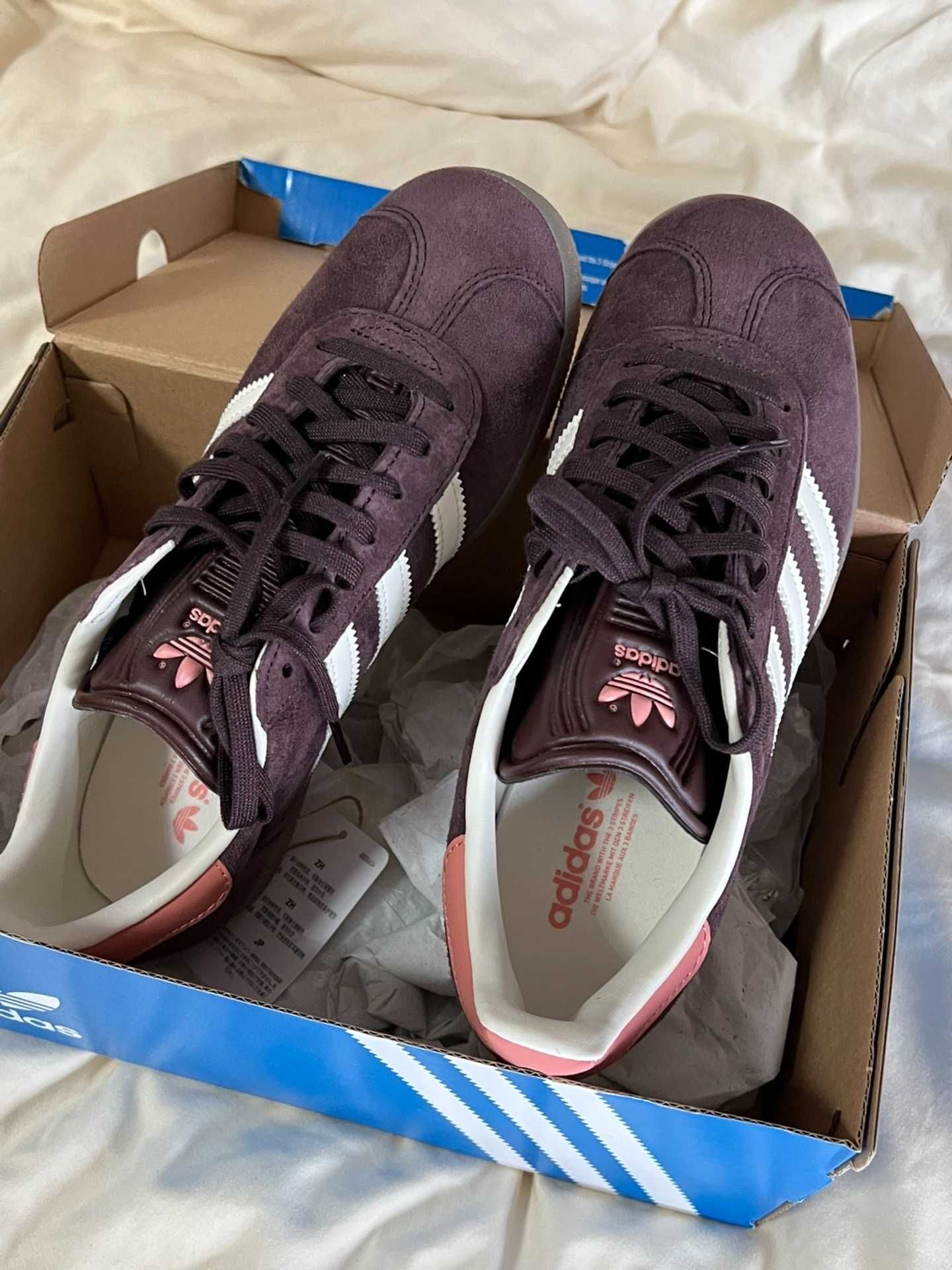 Adidas Gazelle różowo-brązowy, nowy z metką37