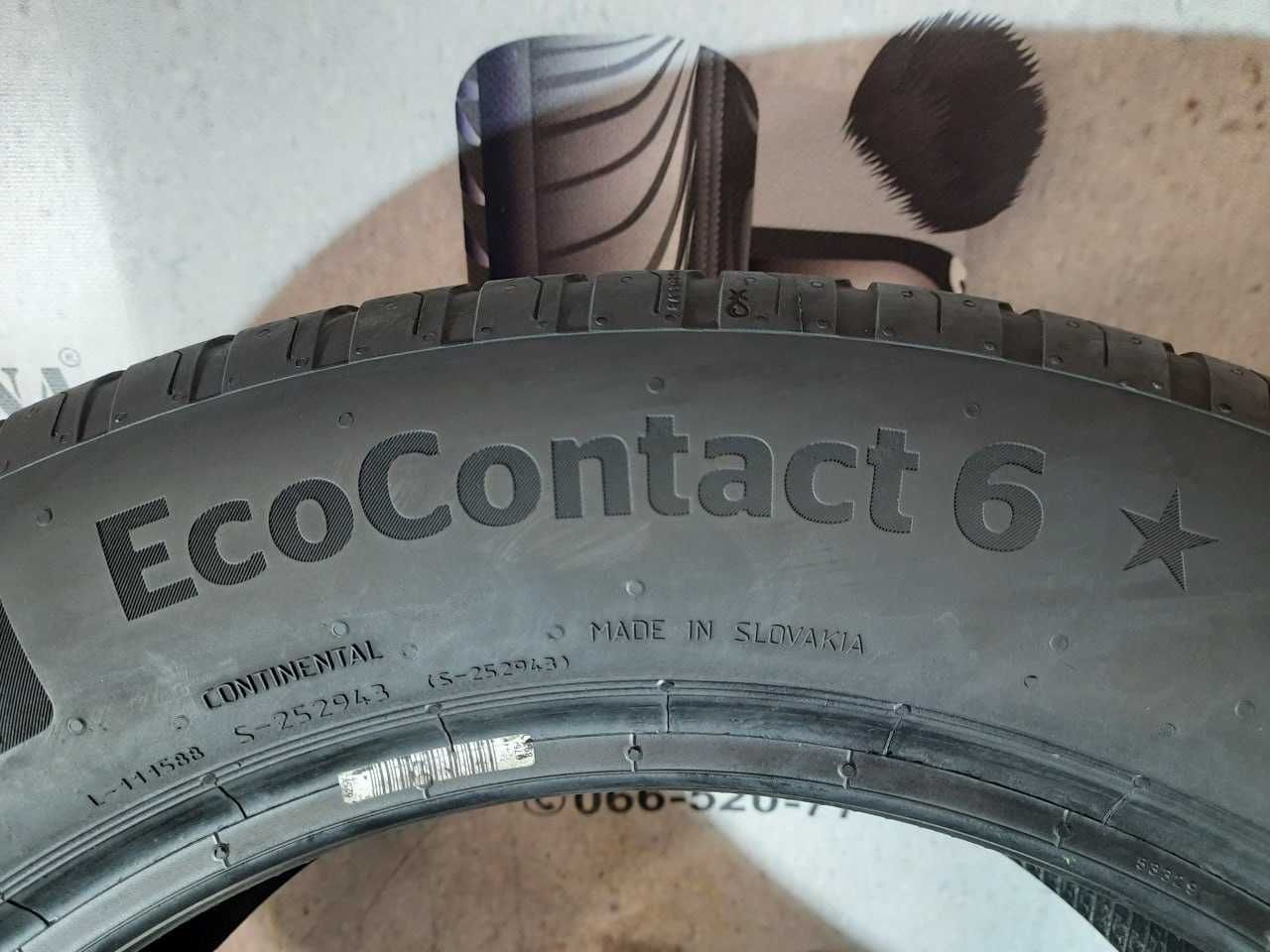 Шини 225/55 R17 CONTINENTAL EcoContact 6 б/у літо склад