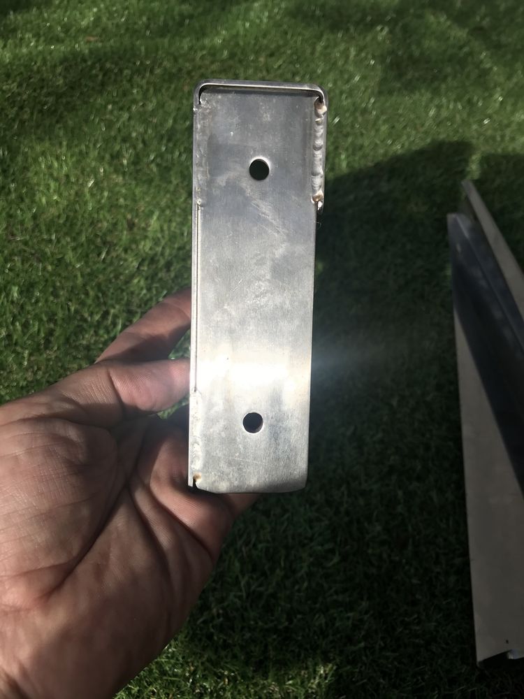 2 Suportes de inox para parteleira