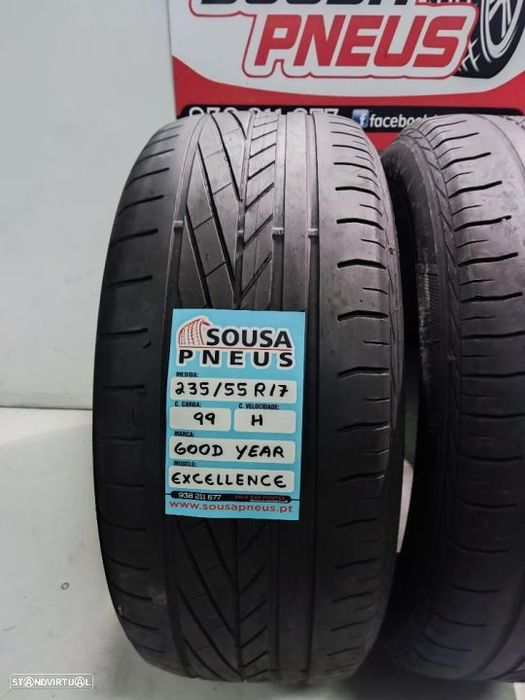 2 pneus semi novos 235-55r17 good year - oferta dos portes 100 EUROS