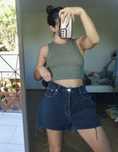 Dżinsowe szorty czarne szorty denim back jeans shorts boyfriend  42