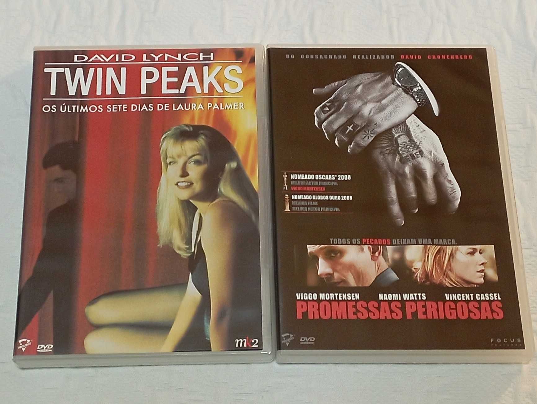 2 dvds: twin peaks e promessas perigosas