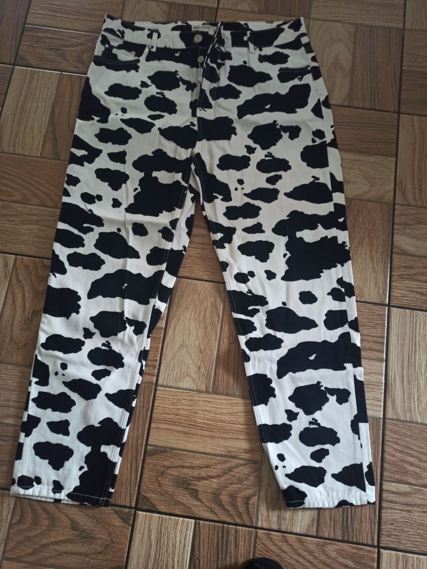 Spodnie męskie dalmatyńczyk krowa scena