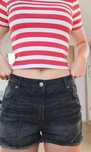 Spodenki shorty krótkie czarne h&m M