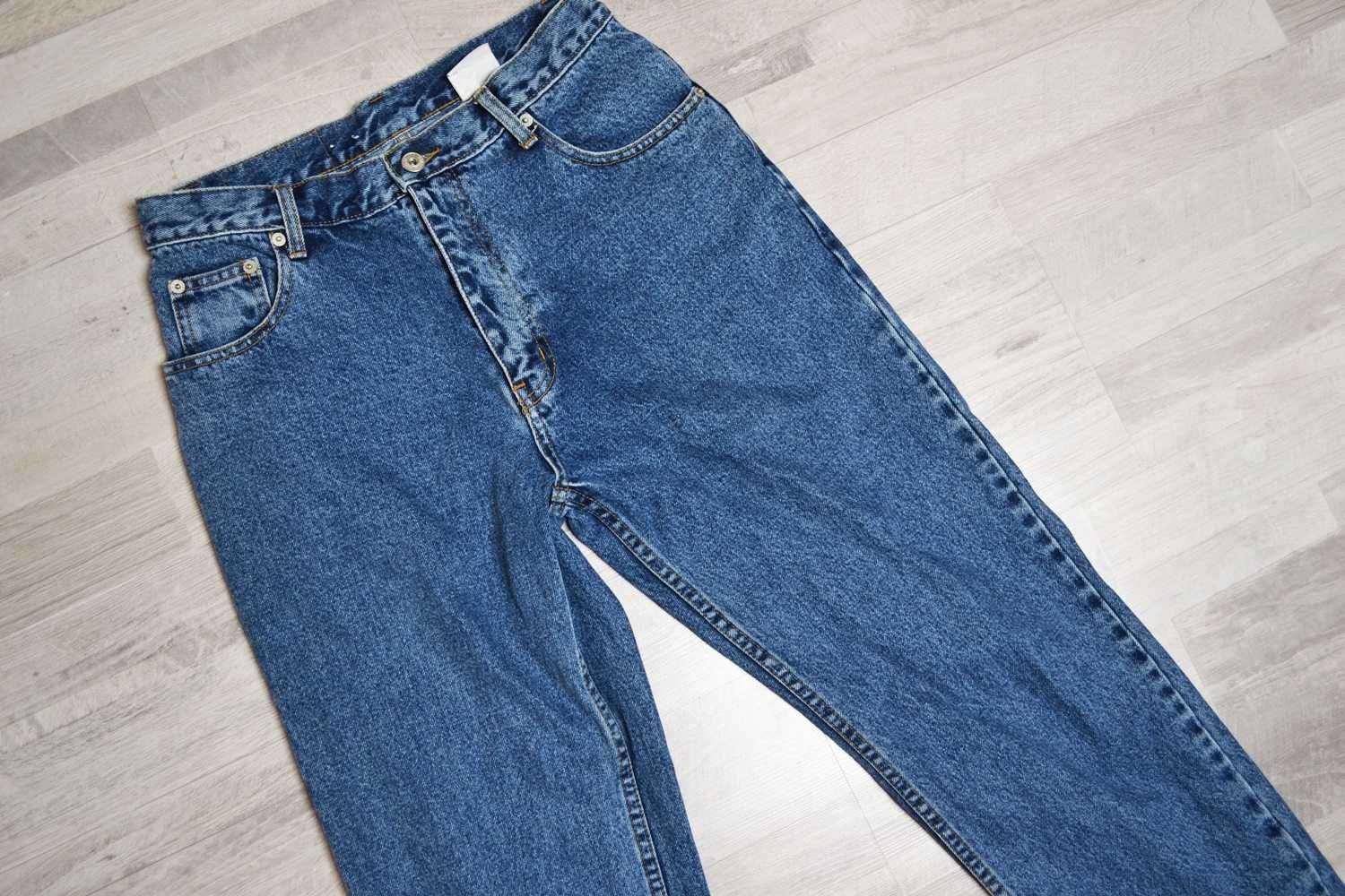 Spodnie Arizona Jeans niebieskie długie jeansy mom vintage