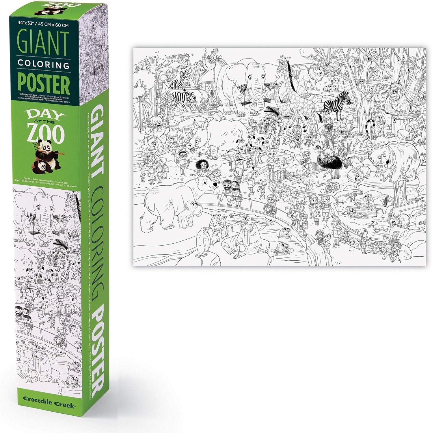 Giant Coloring Poster - Dzień w ZOO