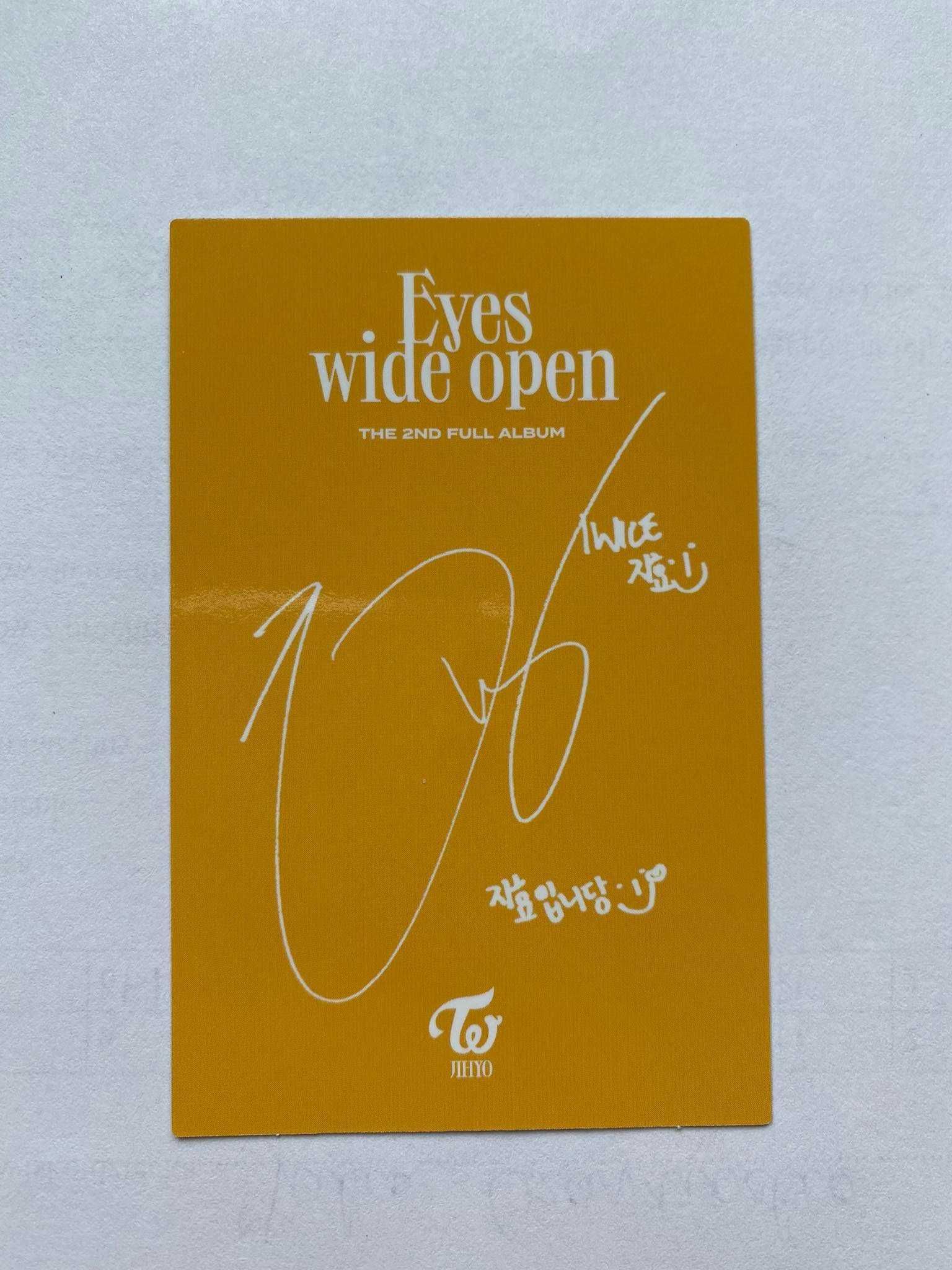 Karta Twice Jihyo Eyes Wide Open