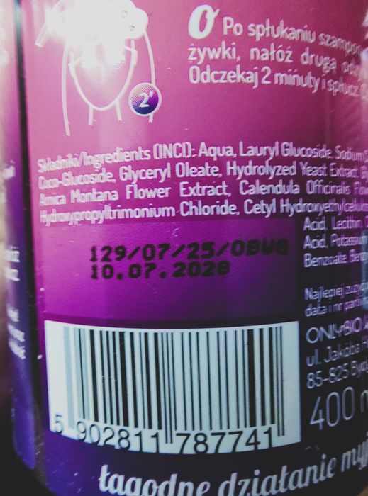 Zestaw kosmetyków do włosów Hair in Balance by ONLYBIO