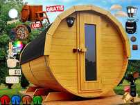 SAUNA Ogrodowa 300 cm + GRATIS Beczka 500L + Akcesoria