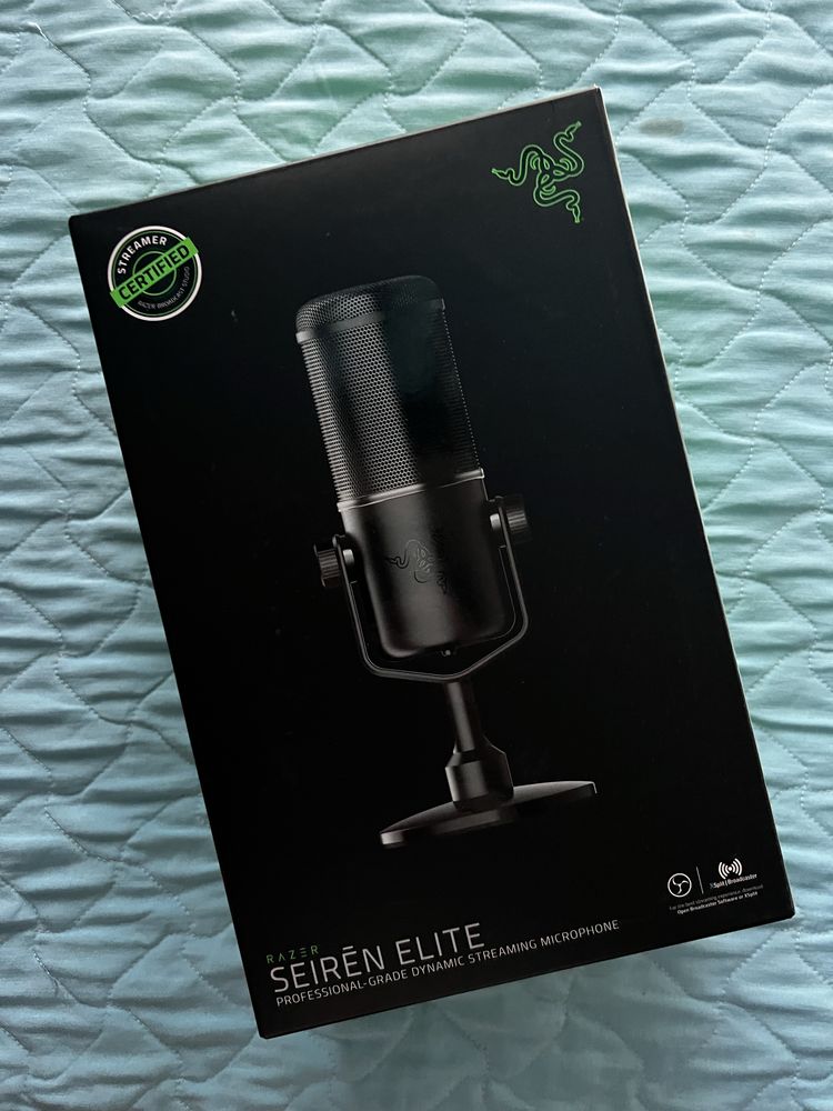Razer Seiren Elite – Microfone USB Profissional (como novo)