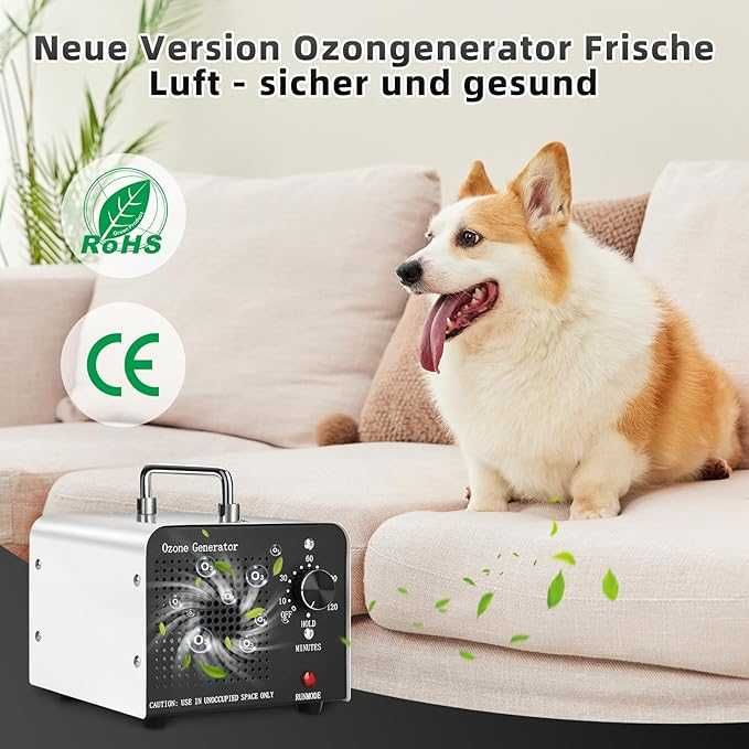 Generator ozonu 60000 mg/h z timerem 120 min neutralizator zapachów