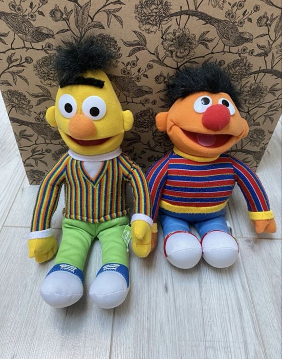 Maskotki ernie i bert, ulica sezamkowa, vintage, kolekcjonerskie