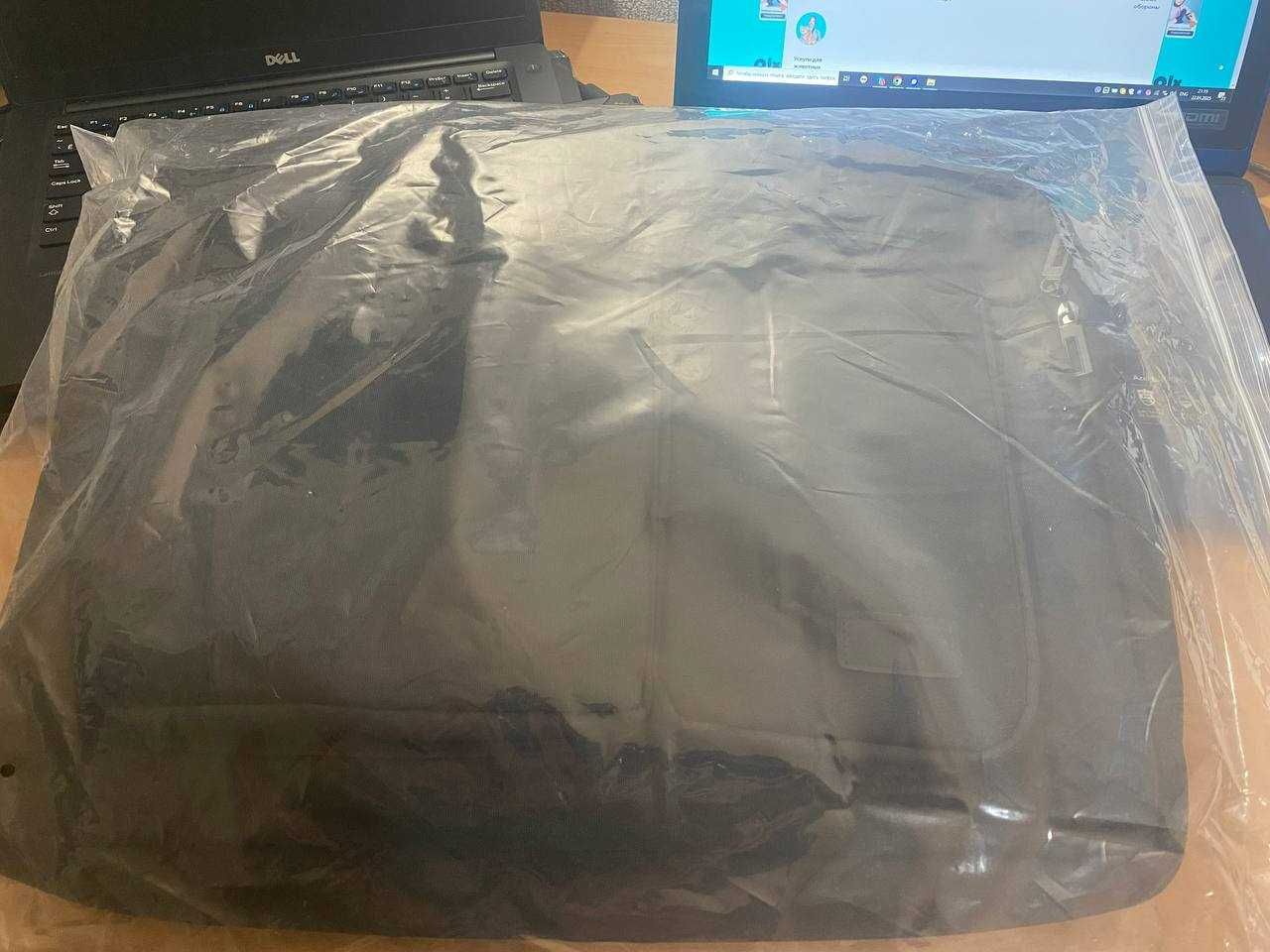 Сумка для ноутбука 17.3" 18 дюймів, 2 відділення, чорна