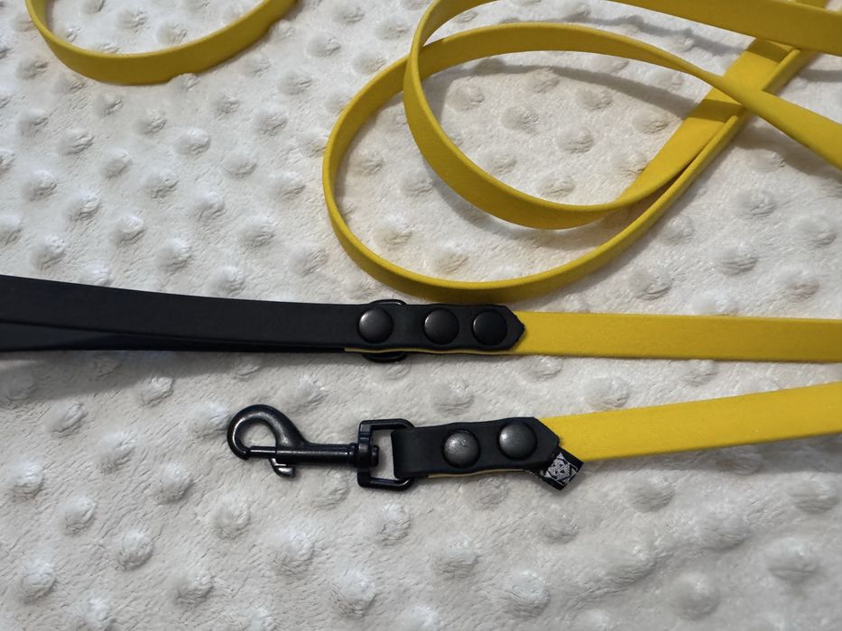 ACCDog smycz miejska oryginalny Biothane® 13mm 3m piękna żółta