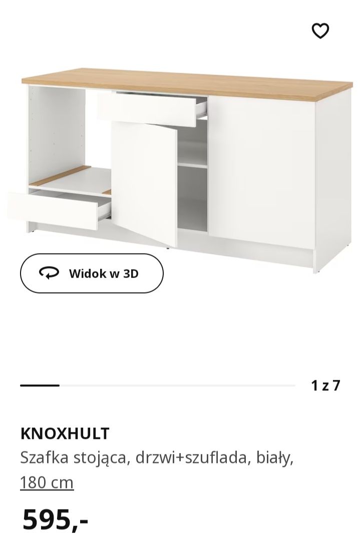 Zestaw Meble kuchenne Ikea Nowe knoxhult