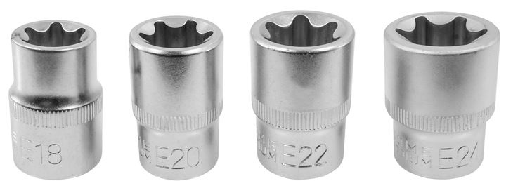 Klucze Nasadowe Torx E10-24 Nasadki Zestaw Kluczy Nasadowych Nasadek 9