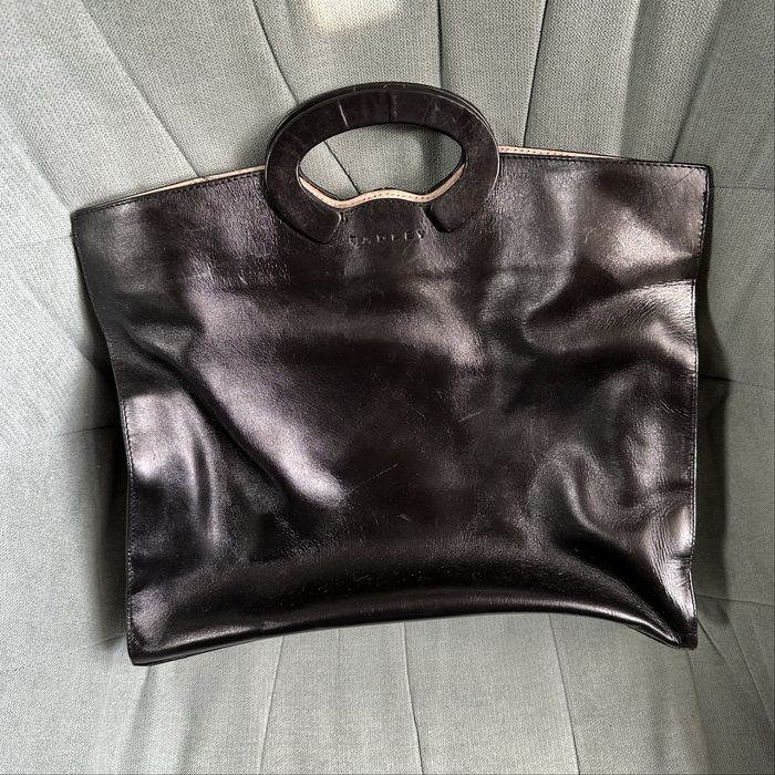 Вінтажна шкіряна сумка radley/ велика сумка/ чорна сумка/трендова сумк