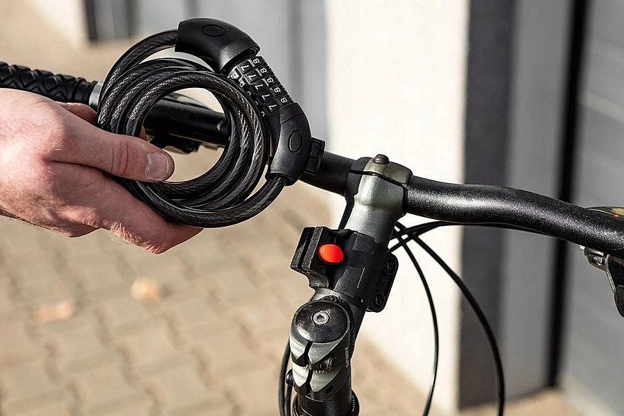 Zapięcie Rowerowe, Blokada Na Rower Linka Na Kod #