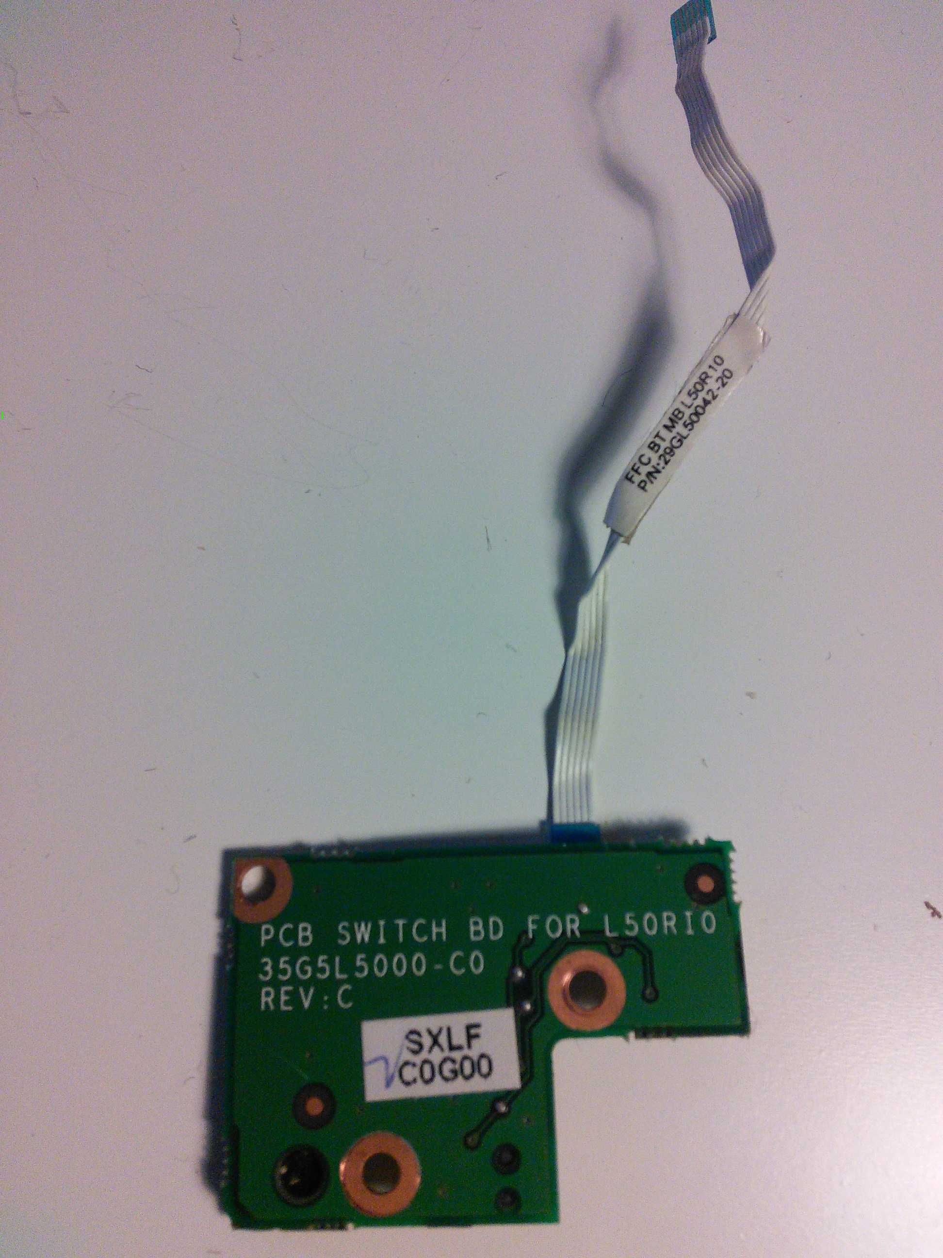 Płytka PCB SWITCH BD for L5RI0 i kabel 6PIN z laptopa Fujitsu