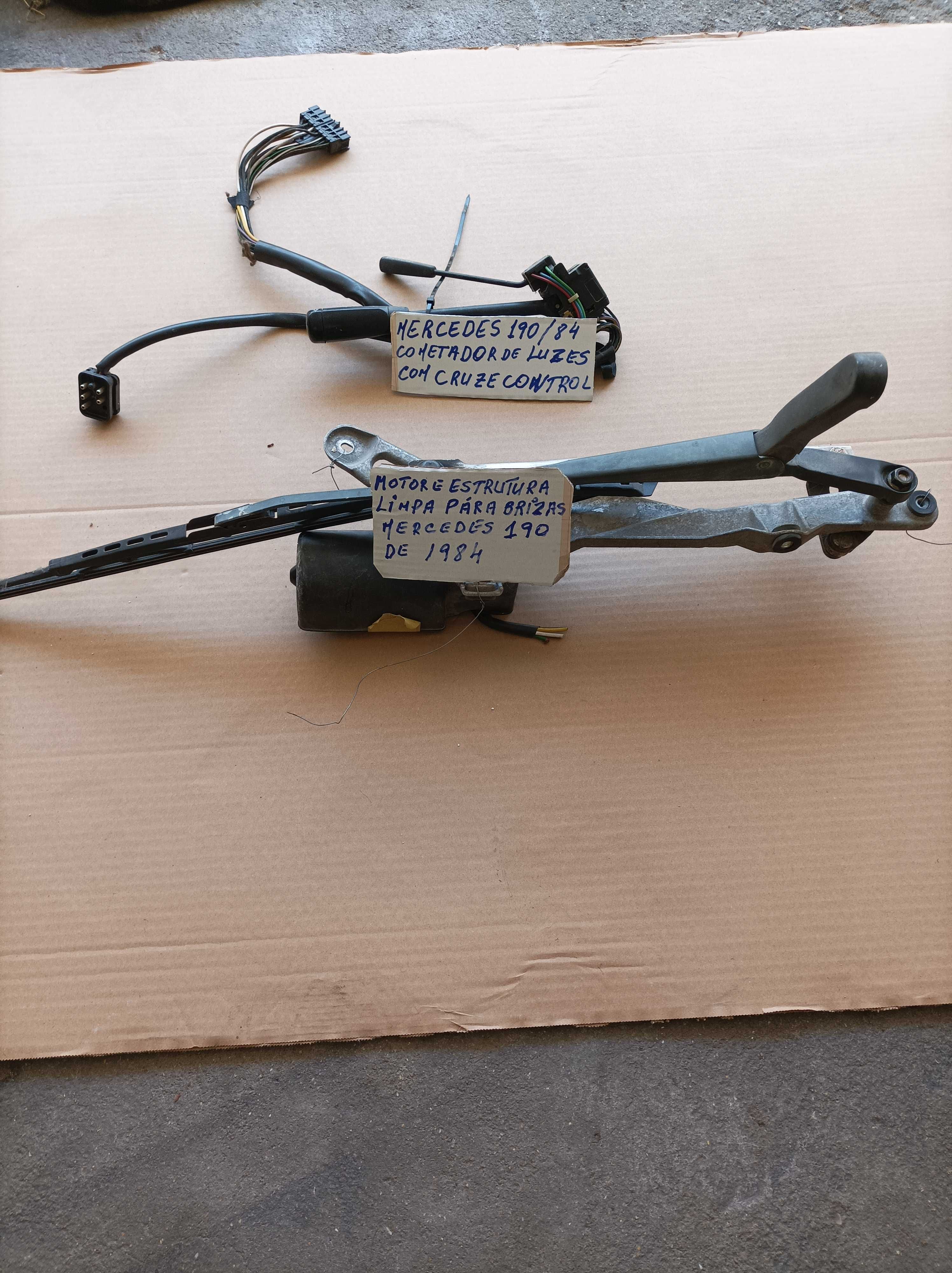 Motor limpa para-brisas Mercedes 190 e comutador cruise control